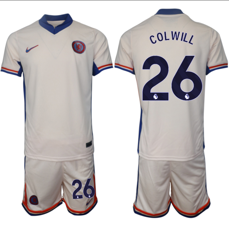 Men 2024-2025 Club Chelsea away Cream #26 Soccer Jersey